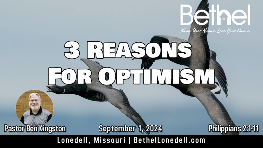 3 Reasons for Optimism