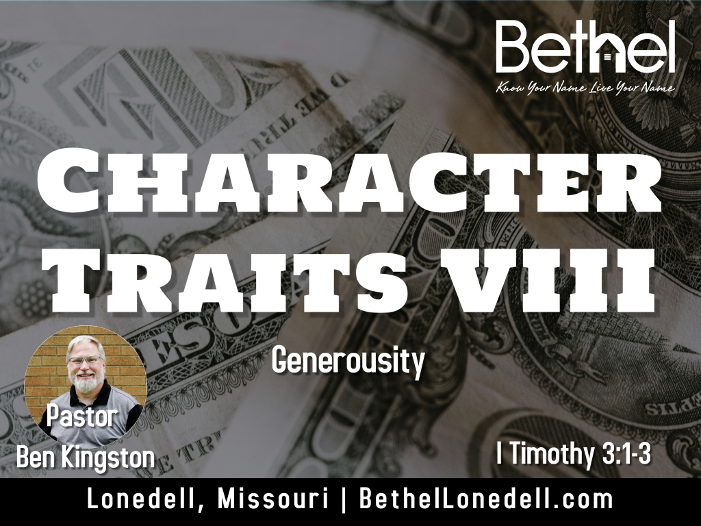 Character Traits 8: Generosity