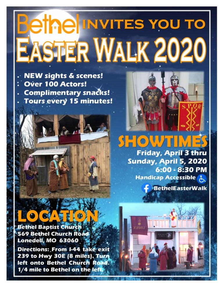 Easter Walk 2020 alt - Bethel Baptist Church