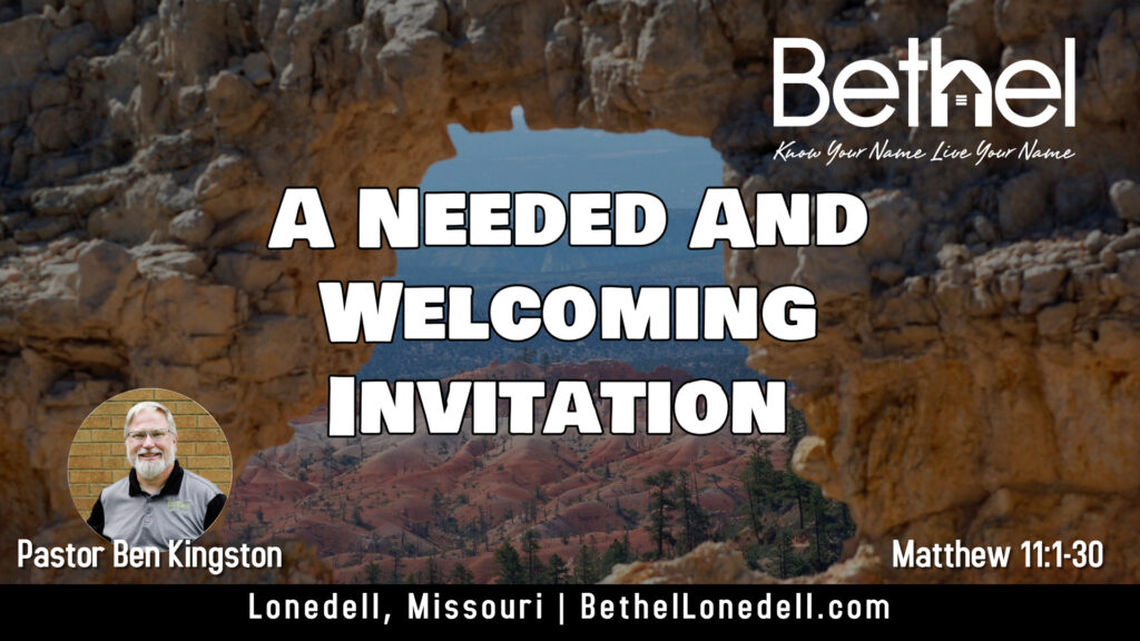 Famous Sayings 11 - A Needed and Welcoming Invitation