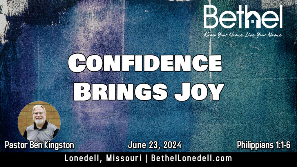 Confidence Brings Joy