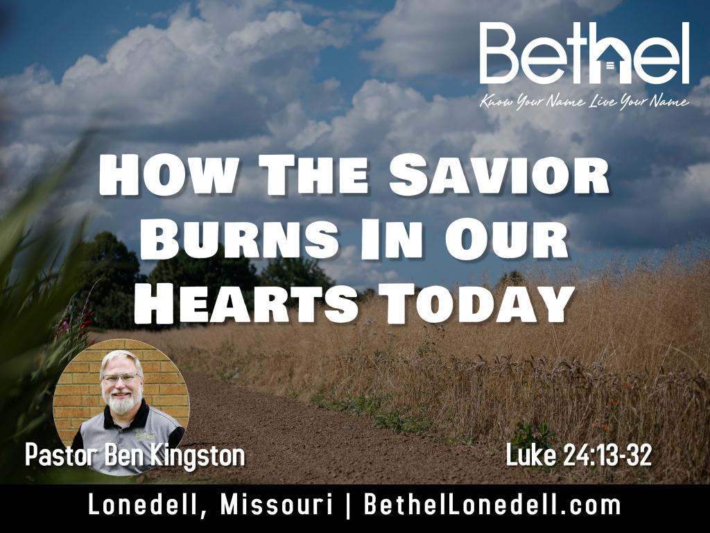 how the savior burns in our hearts today
