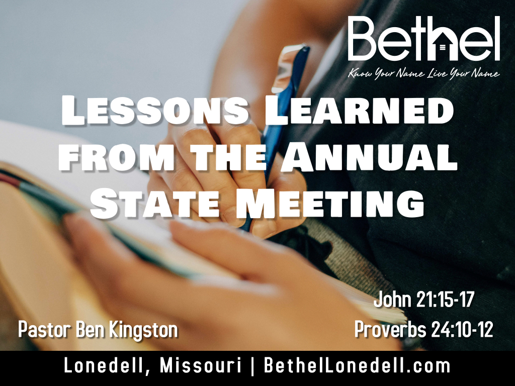 Lessons Learned At State Meeting